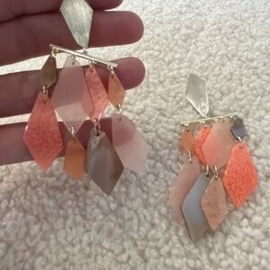 Kendra Scott Coral Tiered Earrings